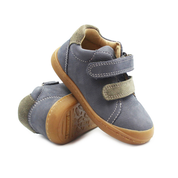 Buty Dla Chłopczyka Na Wiosnę Barefoot Skórzane Niebieskie Primigi 7900022