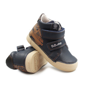 Chłopięce Buty Na Wiosnę LED Świecące DD STEP Royal Blue A068-52151AM