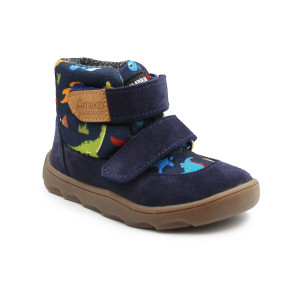 Buty z Membraną Ocieplane Dla Chłopca w Dinozaury Barefoot Ameko Elon Dino