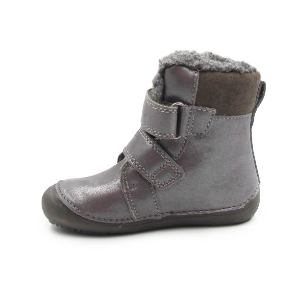 Dziewczęce Buty Na Zimę Ocieplane Świecące w Ciemności Syrenki DD STEP Dark Grey W063-52263AM
