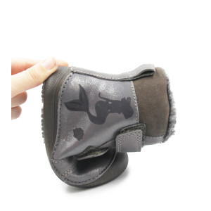 Dziewczęce Buty Na Zimę Ocieplane Świecące w Ciemności Syrenki DD STEP Dark Grey W063-52263AM