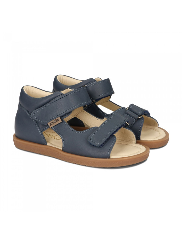 Chłopięce Sandały Zabudowana Pięta Ameko Plain Denim