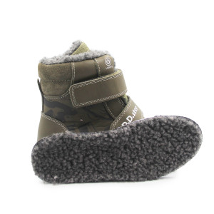 Chłopięce Buty Zimowe Świecące LED DD STEP W068-52998L Khaki