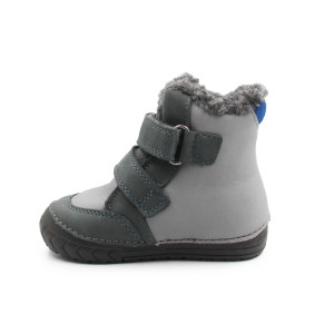 Zimowe Buty Dla Chłopczyka Ocieplane Świecące w Ciemności DD STEP W029-52287B Dark Grey