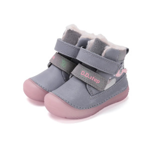 Buty Dla Dziewczynki Na Zimę Świecące w Ciemności DD STEP W082-52314B Grey