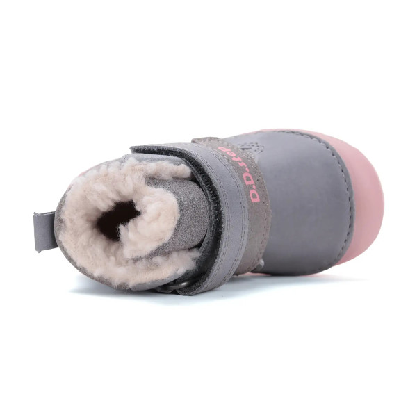 Buty Dla Dziewczynki Na Zimę Świecące w Ciemności DD STEP W082-52314B Grey
