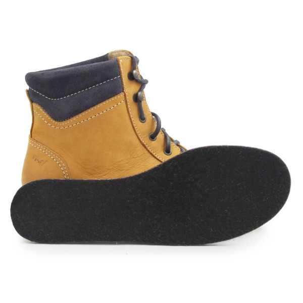 Trapery na zimę młodzieżowe skóra naturalna Emel E 2523A-1