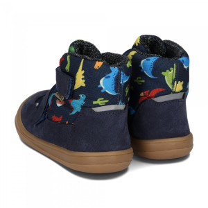 Buty z Membraną Ocieplane Dla Chłopca w Dinozaury Barefoot Ameko Elon Dino
