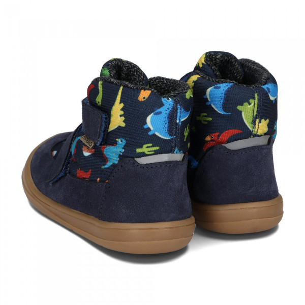 Buty z Membraną Ocieplane Dla Chłopca w Dinozaury Barefoot Ameko Elon Dino
