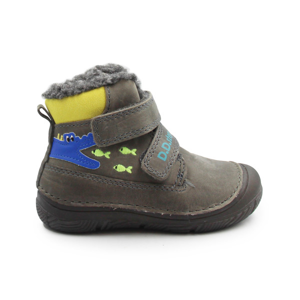 Zimowe Buty Dla Dziecka Ocieplane Świecące w Ciemności dla Chłopczyka DD STEP W082-52462 Dark Grey