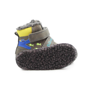 Zimowe Buty Dla Dziecka Ocieplane Świecące w Ciemności dla Chłopczyka DD STEP W082-52462 Dark Grey