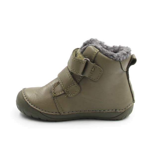 Buty Dla Chłopczyka na Zimę Barefoot z Liskiem DD STEP W070-52301BV Khaki