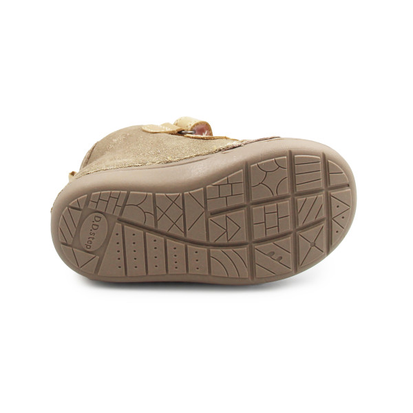 Zimowe Buty Dla Dziewczynek z Sarenką Na Rzep DD STEP W066-52733T Mocha
