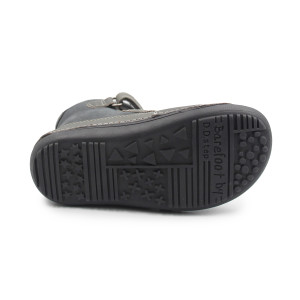 Chłopięce Buty Na Zimę Ocieplane Barefoot DD STEP W063-52415AM Dark Grey