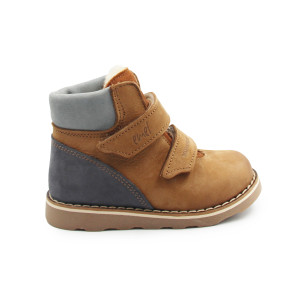 Trzewiki ocieplane dla chłopca do nauki chodzenia na zimę Emel ev2723-11