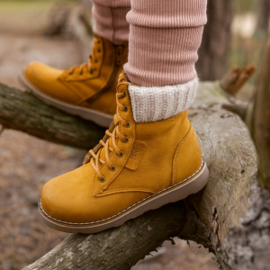 Młodzieżowe Trzewiki Ocieplane Ze Skóry Naturalnej Emel ev 2526