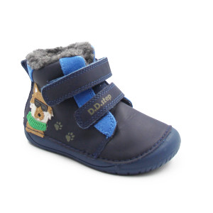 Buty Dla Chłopczyka Na Zimę Barefoot DD STEP W070-52893B Royal Blue