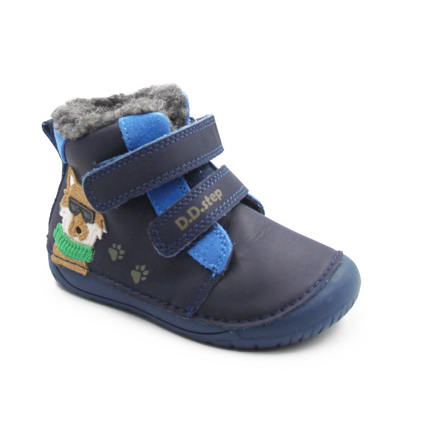 Buty Dla Chłopczyka Na Zimę Barefoot DD STEP W070-52893B Royal Blue