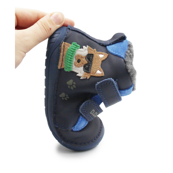 Buty Dla Chłopczyka Na Zimę Barefoot DD STEP W070-52893B Royal Blue
