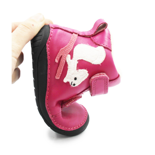 Buty Na Zimę Dla Dziewczynki Ocieplane Futerkiem Barefoot DD STEP W070-52214BV Dark Pink