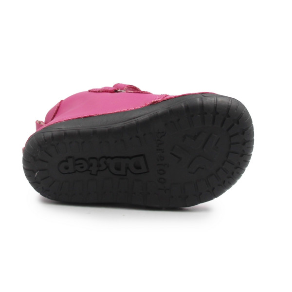 Buty Na Zimę Dla Dziewczynki Ocieplane Futerkiem Barefoot DD STEP W070-52214BV Dark Pink
