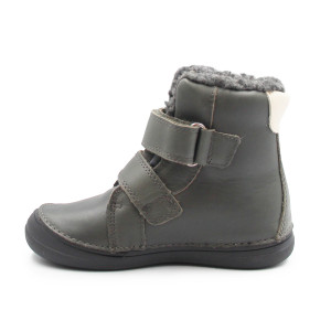 Zimowe Buty Dla Chłopczyka Ocieplane na Rzep DD STEP W078-52785M Dark Grey