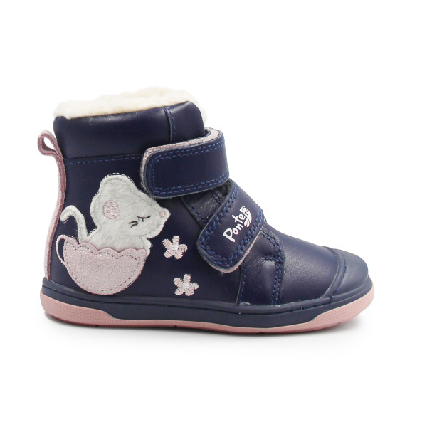 Buty Dziecięce na Zimę Dla Dziewczynek z Myszką DD STEP PONTE DA07-5-2110V Royal Blue