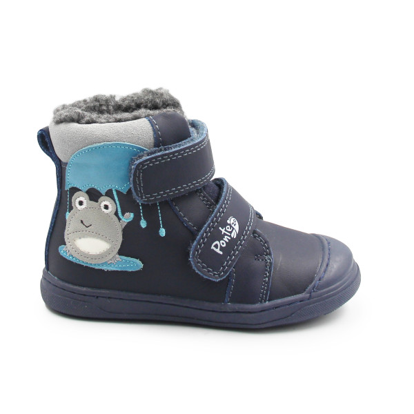 Buty Dziecięce Na Zimę Ocieplane Futerkiem DD STEP PONTE DA07-5-2349Z Royal Blue