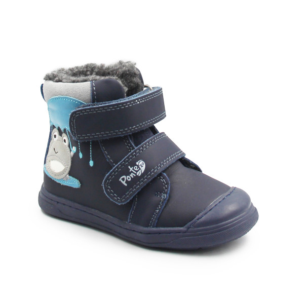 Buty Dziecięce Na Zimę Ocieplane Futerkiem DD STEP PONTE DA07-5-2349Z Royal Blue