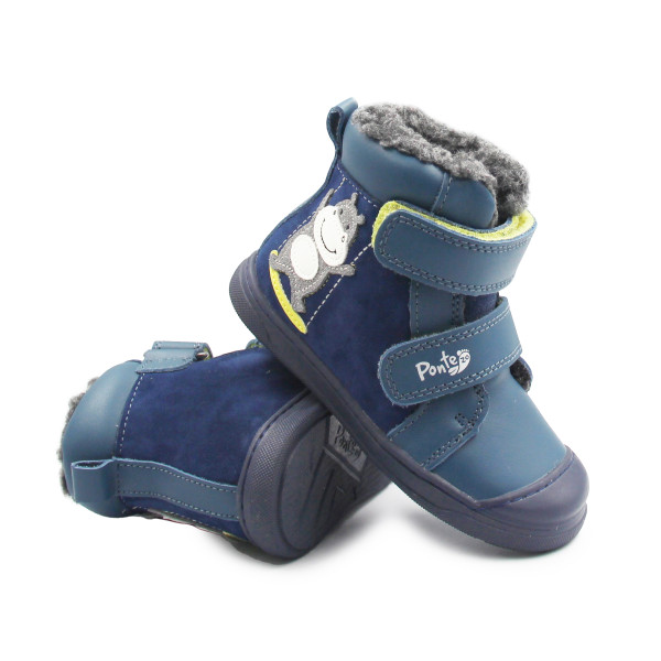 Ocieplane Buty Dla Chłopczyka Na Rzep DD STEP PONTE DA07-5-2473AV Bemuda Blue