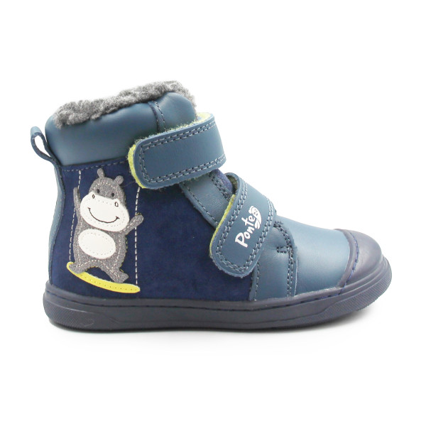 Ocieplane Buty Dla Chłopczyka Na Rzep DD STEP PONTE DA07-5-2473AV Bemuda Blue