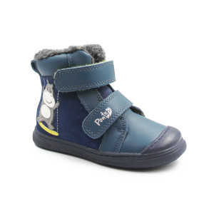 Ocieplane Buty Dla Chłopczyka Na Rzep DD STEP PONTE DA07-5-2473AV Bemuda Blue