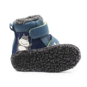 Ocieplane Buty Dla Chłopczyka Na Rzep DD STEP PONTE DA07-5-2473AV Bemuda Blue