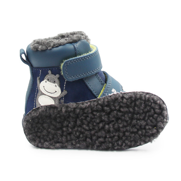 Ocieplane Buty Dla Chłopczyka Na Rzep DD STEP PONTE DA07-5-2473AV Bemuda Blue