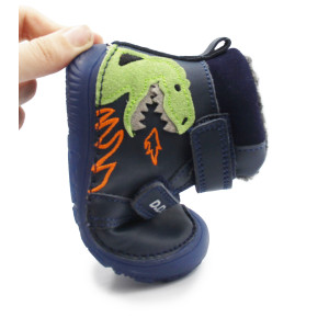 Buty Na Zimę Dla Chłopca Ocieplane Dinozaur Barefoot DD STEP W073-52943 Royal Blue