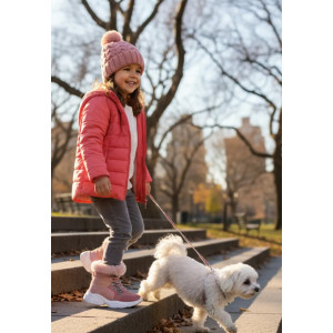 Zimowe Buty Dla Dziewczynki Kozaki Ocieplane Wojtyłko 1Z25070R