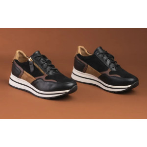 Półbuty Damskie Na Jesień Wojtyłko 7a26024 Espresso Czarny