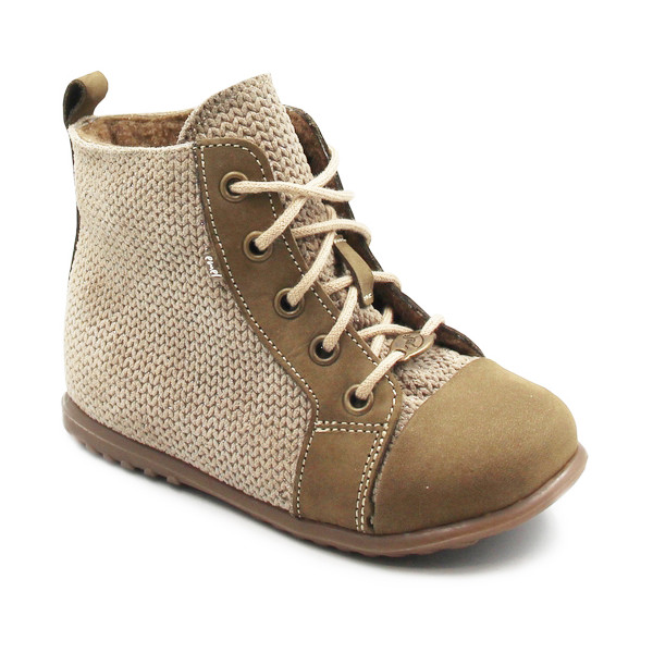 Trzewiki ocieplane dla dziewczynek do nauki chodzenia Emel EY 1428C-1