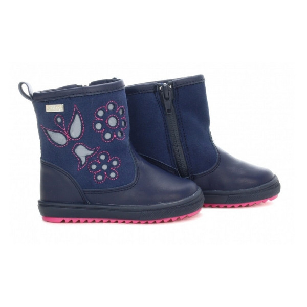 Trzewiki Zimowe Kozaki Bartek w-41001/slm z Odblaskami i Membraną BRTKtex Waterproof