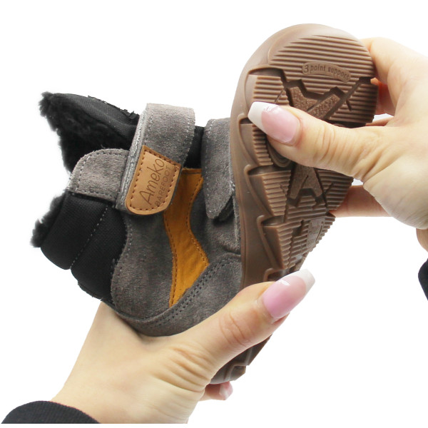 Buty Dla Chłopca z Membraną Barefoot TE-POR Ameko Everest Stone