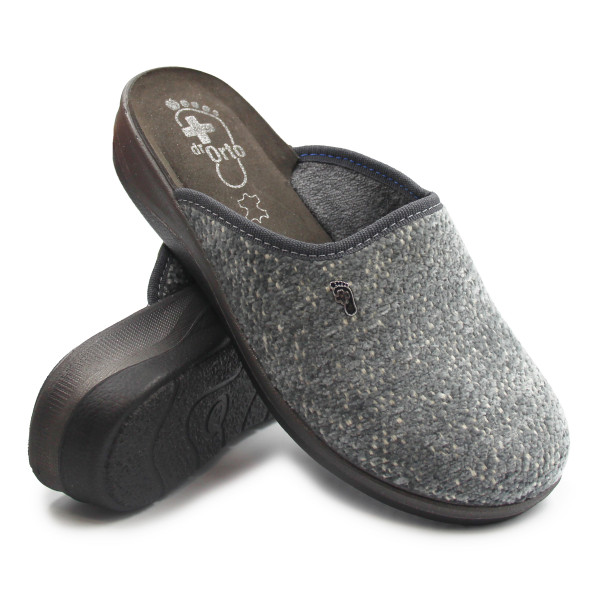 Kapcie Damskie Po Domu Szare DR ORTO 133 D002