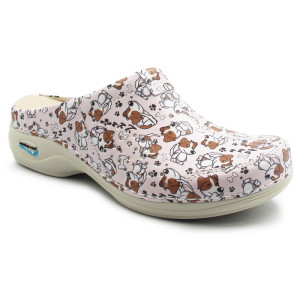 Klapki Damskie do Pracy Nursing Care Paris wg4f53 Dogs