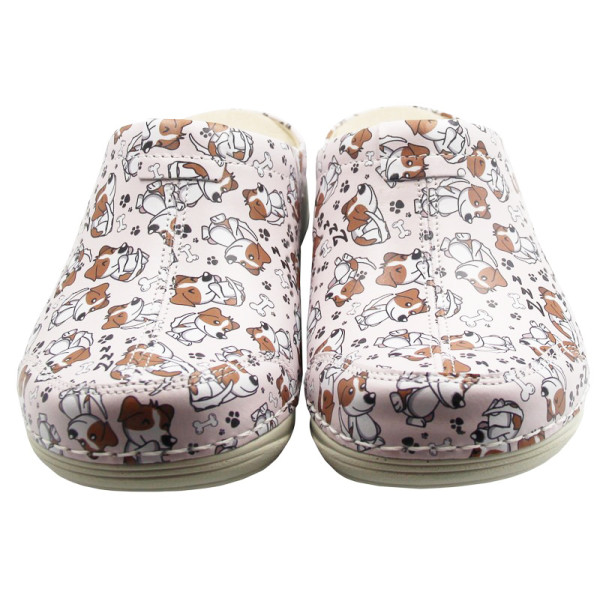 Klapki Damskie do Pracy Nursing Care Paris wg4f53 Dogs