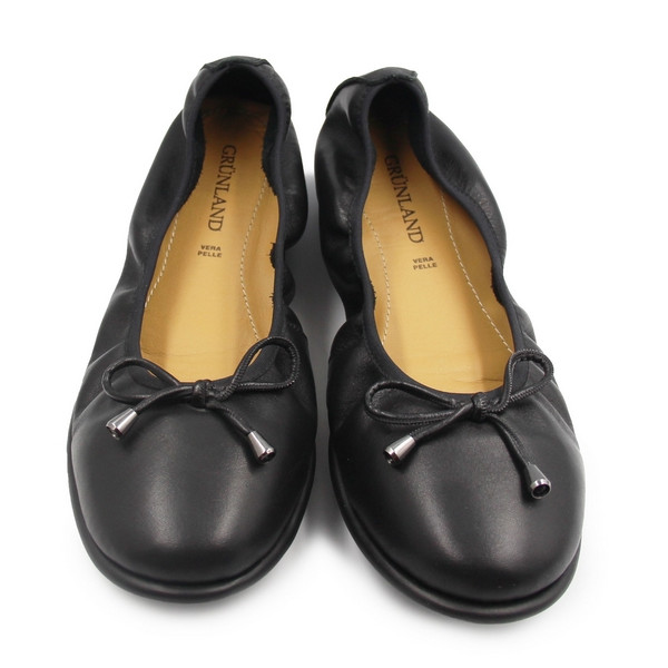 Damskie Baleriny Na Wiosnę Grunland sc1231 Agri Scarpe Donna Nero
