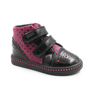 Wiosenne Trampki Trzewiki Dla Dziewczynki Lekko Ocieplane Bartek w-91764/4p-ea1