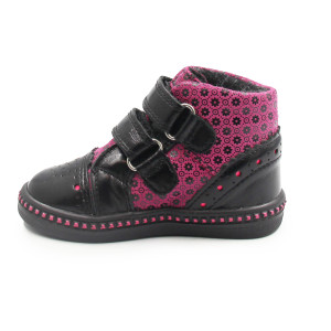 Wiosenne Trampki Trzewiki Dla Dziewczynki Lekko Ocieplane Bartek w-91764/4p-ea1