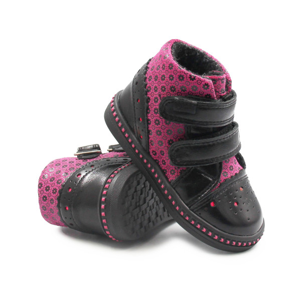 Wiosenne Trampki Trzewiki Dla Dziewczynki Lekko Ocieplane Bartek w-91764/4p-ea1