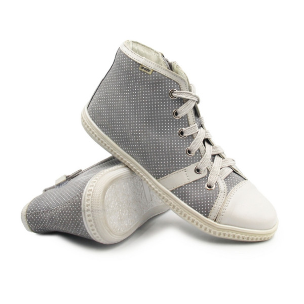Młodzieżowe Trampki Dla Dziewczynek Szare Bartek W-87357/1FN