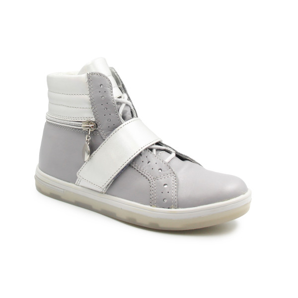 Wysokie buty dla dziewczynki do szkoły na wiosnę Bartek w-24376/sz/0a7