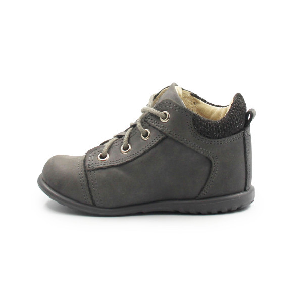 Chłopiece Szare Trzewiki Wiosenne Do Nauki Chodzenia Emel e 2069g-2
